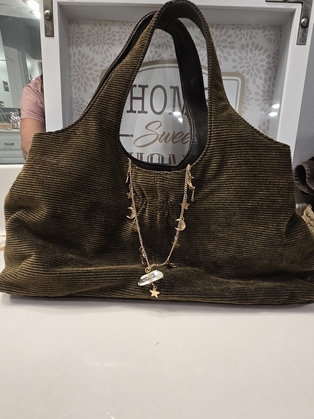 Women’s  Relic Olive Corduroy Handbag Bag – Stylish Everyday Carry